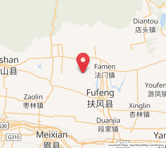 Map of Qinghua, Shaanxi