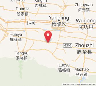 Map of Qinghua, Shaanxi