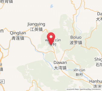 Map of Qingkeng, Guangdong