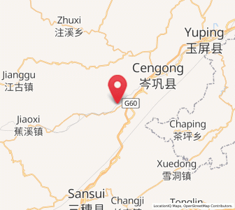 Map of Qinglang, Guizhou