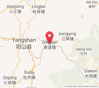 Map of Qinglian, Guangdong