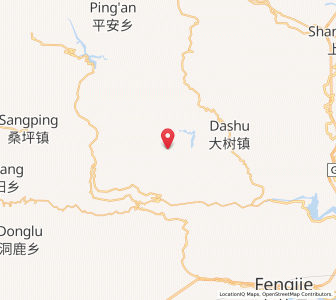 Map of Qinglian, Chongqing