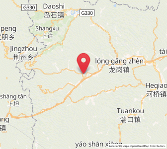 Map of Qingliangfeng, Zhejiang