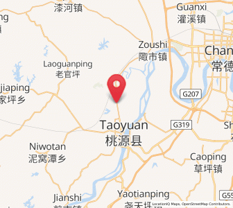 Map of Qinglin, Hunan