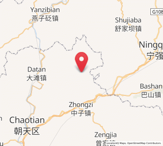 Map of Qinglin, Sichuan