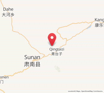 Map of Qinglong, Gansu
