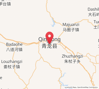 Map of Qinglong, Hebei