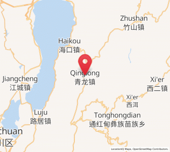 Map of Qinglong, Yunnan