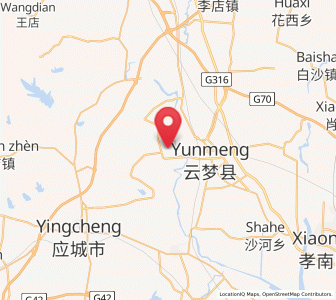 Map of Qingminghe, Hubei