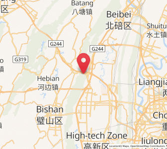 Map of Qingmuguan, Chongqing