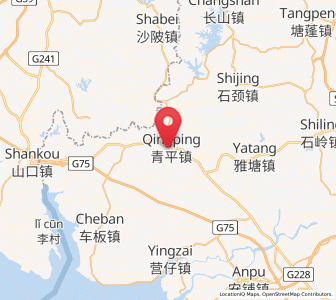 Map of Qingping, Guangdong