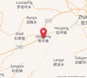 Map of Qingping, Hunan