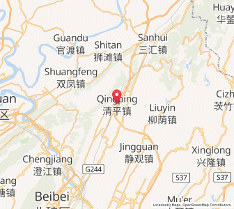 Map of Qingping, Chongqing