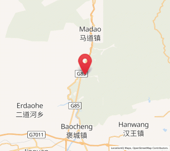 Map of Qingqiaoyi, Shaanxi