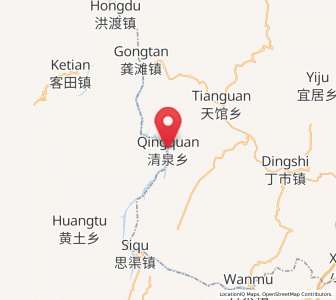 Map of Qingquan, Chongqing