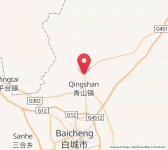 Map of Qingshan, Jilin