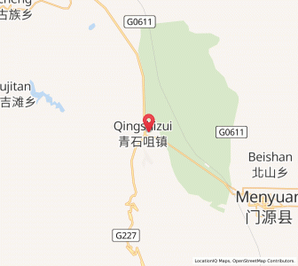 Map of Qingshizui, Qinghai