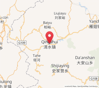 Map of Qingshui, Beijing