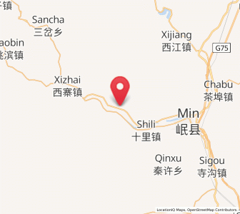 Map of Qingshui, Gansu
