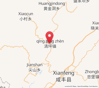Map of Qingshuitang, Hubei