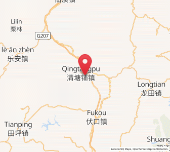Map of Qingtangpu, Hunan