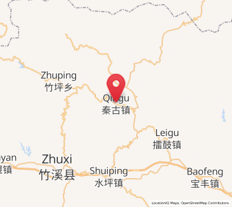 Map of Qingu, Hubei
