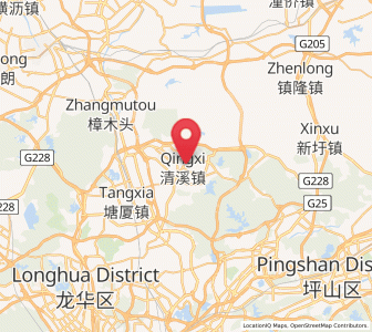 Map of Qingxi, Guangdong