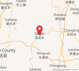 Map of Qingxi, Jiangxi