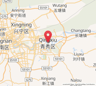 Map of Qingxiu, Guangxi