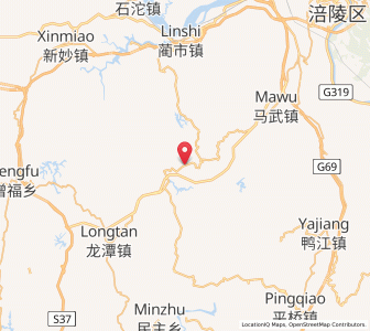 Map of Qingyang, Chongqing