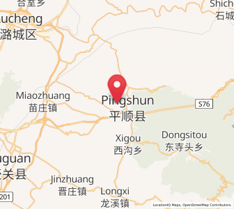 Map of Qingyang, Shanxi