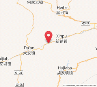 Map of Qingyangyi, Shaanxi