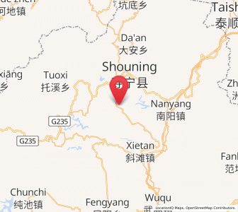 Map of Qingyuan, Fujian