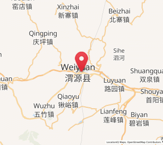 Map of Qingyuan, Gansu