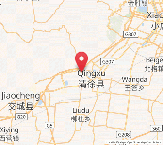 Map of Qingyuan, Shanxi