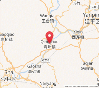 Map of Qingzhou, Fujian