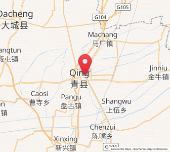 Map of Qingzhou, Hebei