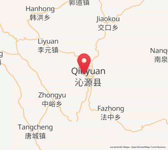 Map of Qinhe, Shanxi