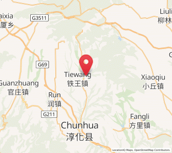 Map of Qinhe, Shaanxi