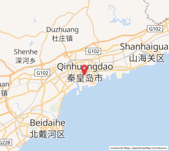 Map of Qinhuangdao, Hebei