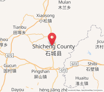 Map of Qinjiang, Jiangxi