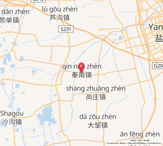 Map of Qinnan, Jiangsu