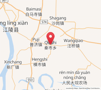 Map of Qinshi, Hubei