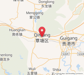 Map of Qintang, Guangxi