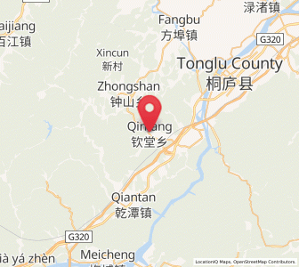 Map of Qintang, Zhejiang