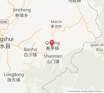 Map of Qinting, Gansu