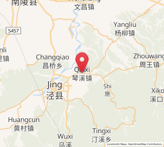 Map of Qinxi, Anhui