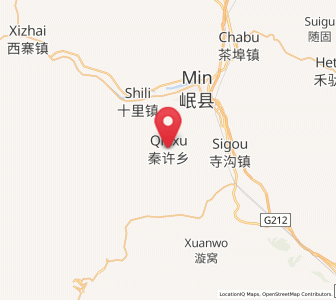 Map of Qinxu, Gansu