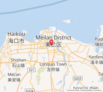 Map of Qiongshan, Hainan