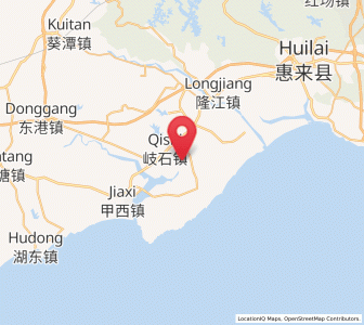 Map of Qishi, Guangdong